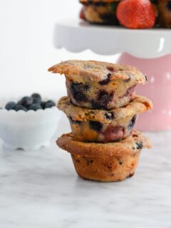 Mixed Berry Breakfast Muffins gluten free and dairy free recipe | ahealthylifeforme.com