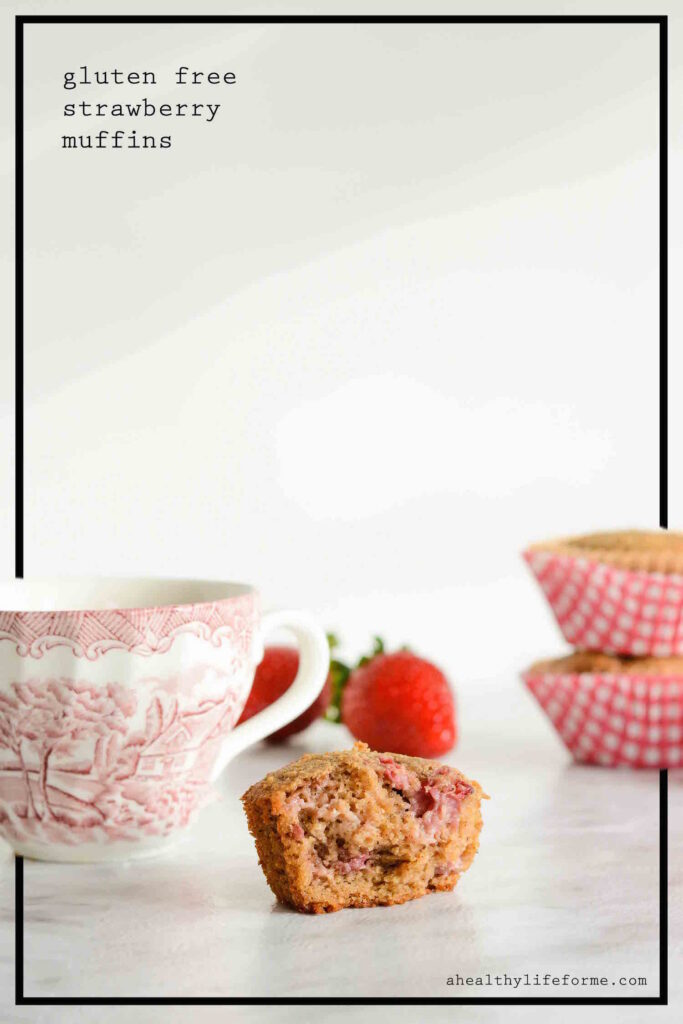 Gluten Free Strawberry Muffin Recipe that is grain free, dairy free, paleo, delicious and moist | ahealthylifeforme.com