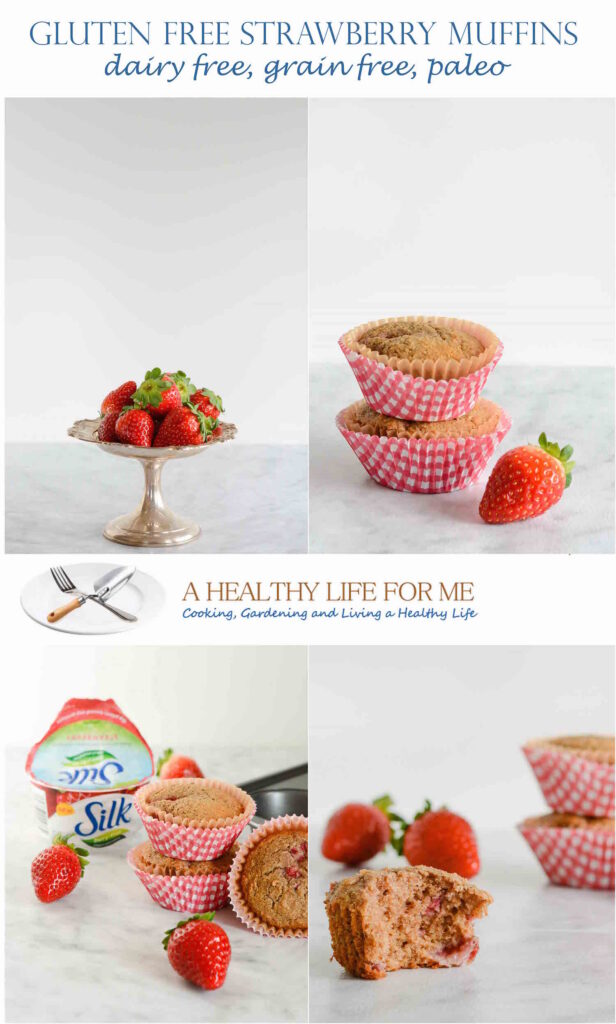 Gluten Free Strawberry Muffin Recipe that is grain free, dairy free, paleo, delicious and moist | ahealthylifeforme.com