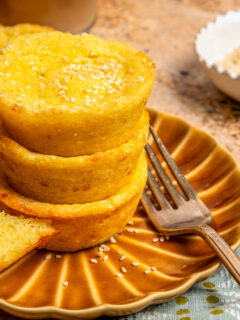 Landscape photo of Salvadoran breakfast muffins.