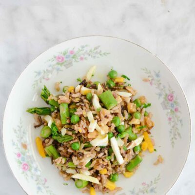Spring Rice Salad Dairy Free Gluten Free Recipe | ahealthylifeforme.com