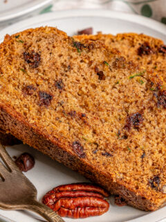 Landscape photo for zucchini bread.